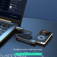 Cable USB 2.0 en ángulo recto al por mayor, de cobre sin oxígeno, de 90 grados, para carga de datos en cámaras de salpicadero y grabadoras de coche