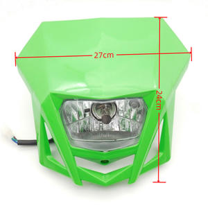 Boîtier de phare de moto tout-terrain « Ghost Face », ensemble d'ampoules de phare modifiées - Product Image 5