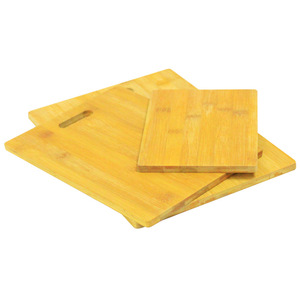 Juego de tablas de cortar personalizadas de tres piezas con asas, tabla de cortar de bambú, tabla de cortar comercial, cocina - Product Image 2