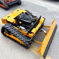 Robot tondeuse sans fil haute puissance 225 CC, autopropulsé, zéro-turn, avec fonction de déneigement et pelle, télécommandé, pour usage industriel et bricolage
