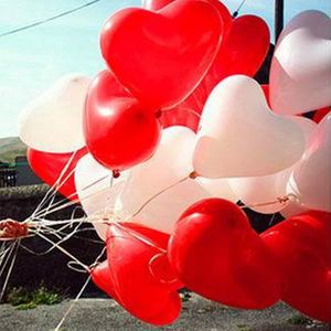 Paquete de 100 globos de látex con forma de Hearl de amor rojo de 5 "para el Día de San Valentín, decoración de arco de boda, Cumpleaños de Niños - Product Image 6