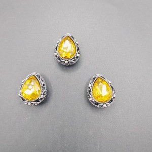 Porte-clés en alliage électroplaqué avec strass en forme de goutte d'eau, accessoire de bijouterie DIY, sangle pour téléphone portable - Product Image 3