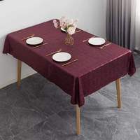 Nappe en polyester de couleur unie, taille personnalisée, multicolore, pour mariage, banquet, fête, nappe carrée, décoration de la maison