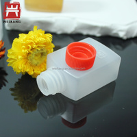 Botol Saus Kecap Mini Persegi PE 30ml Sekali Pakai, Kualitas Makanan, Laris Manis, dengan Tutup Sekrup untuk Sushi