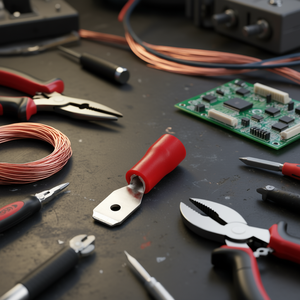 Terminal Faston rouge 4,8 mm, calibre de fil 0,5-1,5 mm pour connexions électriques - Product Image 3