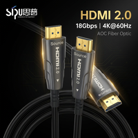 SIPU Hochgeschwindigkeits-4K-8K-Goldbeschichtete Steckverbinder für 2.0 Glasfaserkabel für DVD-Player, HDTV, Computer, Kamera, Projektor, Folie