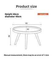 Petite table basse de style moderne pour l'usine de vie à la maison-Design artistique décontracté simple et silencieux pour balcon canapé coin latéral thé boissons