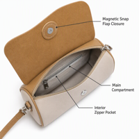 ODM 2026 Nuevo Bolso Bandolera de Moda Marrón de Cuero PU Tipo Tofu para Mujer, Bolso de Hombro Pequeño con Solapa, Bolso de Mano Premium para Uso Diario para Mujer