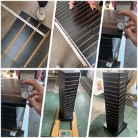 Présentoir Cube Rotatif à 360 Degrés pour Panneaux Rainurés, Léger, Couleur Personnalisée, en MDF, pour Bijoux et Vêtements en Magasin