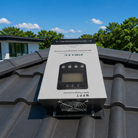Contrôleur de charge solaire MPPT 60A, contrôleur d'éclairage, écran LCD, communication RS485, 12V/24V/36V/48V, plomb-acide/lithium/LiFePO4
