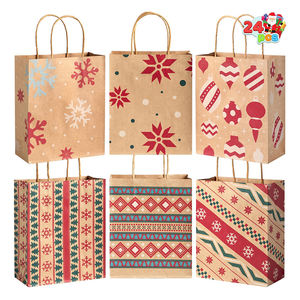 Bolsas de regalo de papel de Navidad Embalaje con asa para bolsas de regalo de papel de vacaciones, bolsas de regalos de Navidad - Product Image 1