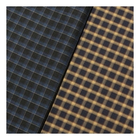 Haute qualité 39.6% bambou 57.9% Polyester 2.5% Spandex 140-145gsm fil teint tissu de chemise tissé à carreaux