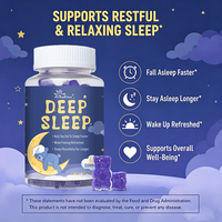 Gummies Sommeil Profond Exclusives Transfrontalières - 100mg L-Théanine & Mélange d'Herbes pour la Relaxation et un Sommeil Réparateur (60 Comprimés)