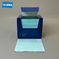 Lingettes industrielles pour le nettoyage et la rénovation automobile, en tissu spunlace à 55% de cellulose et 45% de polyester, marque privée