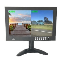 Ecran de voiture LCD, moniteur quad de 9 pouces TFT, avec enregistrement vidéo à 4 canaux, AHD1080p 720p, CVBS Signal Composite pour vidéosurveillance