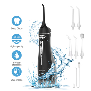 <span class=keywords><strong>Hydropulseur</strong></span> <span class=keywords><strong>dentaire</strong></span> électrique portable sans <span class=keywords><strong>fil</strong></span> rechargeable étanche IPX7 pour le nettoyage des dents, usage domestique et hôtelier - Product Image 5