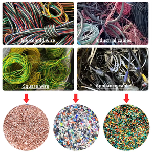 เครื่องบดลวดทองแดงขนาดเล็ก 300-500 กก./วัน ความปลอดภัยสูง พร้อมอุปกรณ์รีไซเคิลสายเคเบิลเหลือใช้ แรงดันไฟฟ้า 380V สำหรับขาย - Product Image 5