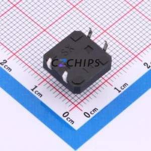 TS015-CBW1FH9.0 Tactile Switch Through hole-4P,12x12mm Switch Single Pole Single Throw Round Button 2.5N Through Hole - Product Image 2