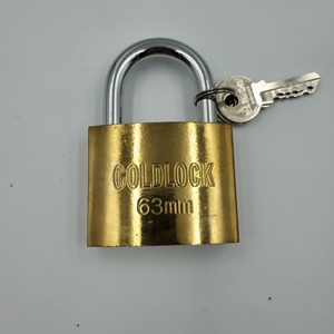32mm delgada de tipo barato de titanio de oro pintado electrónica chapado en oro de sello de cilindro de latón de hierro candado - Product Image 3