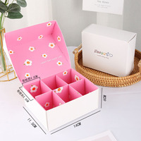 Boîtes d'enveloppe d'emballage personnalisées en rose de couleur brownie au design Boîte postale d'abonnement en macaron enduit écologique avec logo