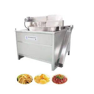 small commercial continuous semi automatic gas electric potato chips frying fryer machine for potato chips deep fryer price