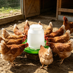 Bebedero para aves de corral de 1 galón, tamaño pequeño para pollitos, flujo de agua suave que evita la asfixia, Ideal para estaciones de cría de pollitos - Product Image 2