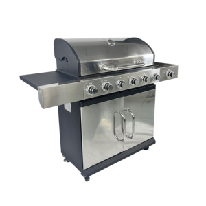 Professional Outdoor 6-Burners Stainless Steel Gas BBQ Grill With Side Burner and <strong>Table</strong> Cabinet <strong>for</strong> <strong>Barbeque</strong> - Product Image 3