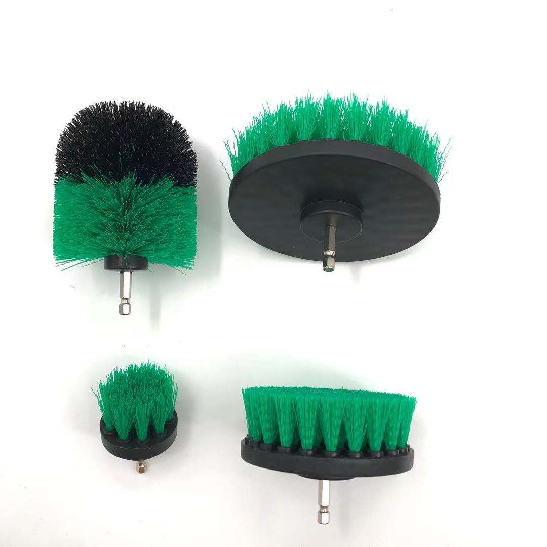Customized 4Pcs Electric Drill Scrub Brush Set Household Cleaning