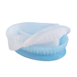 Contour elliptique 3D <span class=keywords><strong>plaque</strong></span> de bordure rayée élaborée moule en Silicone graphique pour bricolage bassin en résine succulent bonsaï Vase pot - Product Image 5