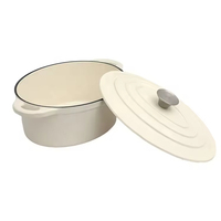 Ensemble de casseroles en fonte émaillée de haute qualité pour le camping, fabriqué en usine