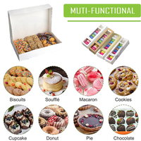 Boîtes d'Emballage Personnalisées en Gros pour Mini Macarons, Boîte à Dragées en Papier Kraft pour Biscuits Macarons avec Fenêtre