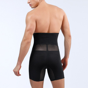 Bóxer moldeador de cuerpo para hombre, ropa interior de cintura alta con banda ajustable de malla, Control de barriga, nuevo - Product Image 3