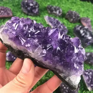 Wholesale Spot Natural Amethyst Cluster Geode Irregular Purple Quartz Stone Energy Healing Mineral Crystal Rock Specimen