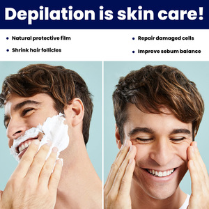 Crema Depilatoria OEM Private Label Naturale Biologica Indolore Non Irritante per Barba e Peli del Petto Uomo - Mantieniti Pulito - Product Image 5