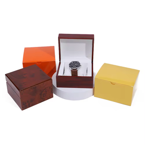 Boîtes de rangement pour bijoux et montres en gros, boîtes rigides avec doublure en éponge, laminage mat, gaufrage - Product Image 3