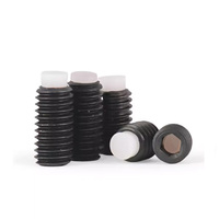 Vis sans tête hexagonale à pointe en nylon personnalisée, vis à pointe plate ovale en laiton/acier inoxydable, vis métriques OEM creuses, vis à six pans creux