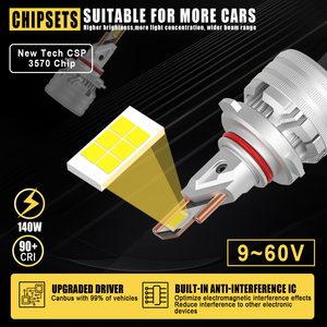 Gview <span class=keywords><strong>LED</strong></span> thay thế đèn pha Bóng đèn HB3 HB4 chùm cao cao lumen đầu ra g20w 9005 9006 12V với màu sắc chính xác nhiệt độ - Product Image 4