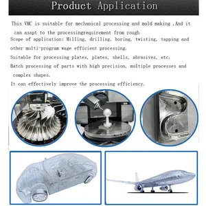 อุปกรณ์เครื่องมือกลร้อนจีน VMC430 อัตโนมัติห้าแกน CNC แนวตั้งชิ้นส่วนเครื่องจักรกลเครื่องกัดศูนย์