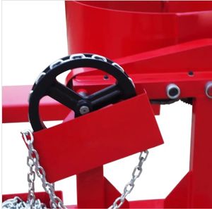 מלגזה להרמת תופי פלדה במשקל 360 ק\\\"ג, ישירות מהמפעל, גובה הרמה 1000 מ\\\"מ, קליפס וו לפריקה נוחה של תופים - Product Image 5