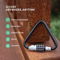 Cadenas numérique portable en alliage de zinc de taille standard, type mousqueton, pour vélo et casque de vélo électrique 10A
