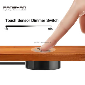 Công tắc cảm ứng chạm tay điều khiển đèn LED một/ba màu, điều chỉnh độ sáng thông minh 12V 24V 5A, xuyên thấu 2.5cm, dùng cho tủ quần áo gỗ - Product Image 6