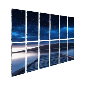 Suministros de pantalla led de película, pantalla de vídeo hd gratis, P1.97, P2.6, P2.976, de tono fino, pantalla led de forma personalizada