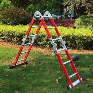 <span class=keywords><strong>Échelle</strong></span> industrielle multifonctionnelle <span class=keywords><strong>articulée</strong></span> en alliage d'aluminium pliable en fibre de verre de haute qualité avec isolation électrique - Product Image 5