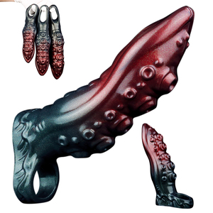 NNSX Silikon Octopus <span class=keywords><strong>Penis</strong></span> Ärmel Männliches Sexspielzeug Riesiger Schwanz Extender für Männer Verzögerung Ejakulation Künstlicher <span class=keywords><strong>Penis</strong></span> Vergrößern Kondom - Product Image 1