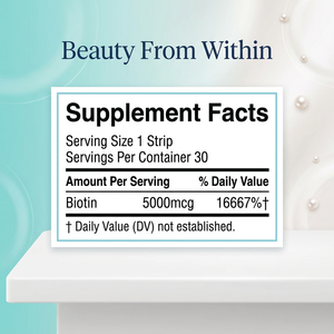 Tiras Orales de Vitaminas en Venta, Contienen Biotina, Favorecen el Crecimiento Saludable del Cabello, Fortalecen las Uñas - Product Image 2