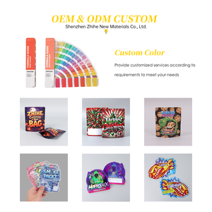 Soft Touch Custom 3.5 Bags ice Candy Packaging High Quality Bags Stand up Mylar Pouch for Party Pink 28g Mylar Bags OEM ODM - Product Image 2