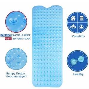 Alfombrilla Antibacteriana para Ducha y Bañera con Orificios de Drenaje y Ventosas Fuertes, Lavable a Máquina - Product Image 4