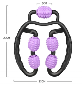 Masseur musculaire profond à 360 degrés, rouleau en mousse manuel à angle réglable, relaxant pour le cou et les jambes, pour un exercice et une thérapie confortables - Product Image 5