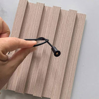 Panel de Pared Decorativo para TV con Efecto de Cielo Estrellado 3D, Panel de Pared Ranurado de Madera Plástica WPC