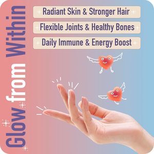 Gomitas de Colágeno Hidrolizado con Sabor a Crema de Fresa para Mujeres, con Biotina, Zinc y Complejo de Vitamina D3 para Cabello y Uñas - Product Image 2